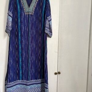 Soft Surroundings Embellished Boho Maxi Dress